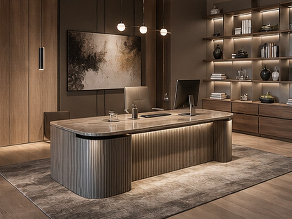 Meubles bureau ARCHICUISINE-PHARMA - Bureau Accueil Signature