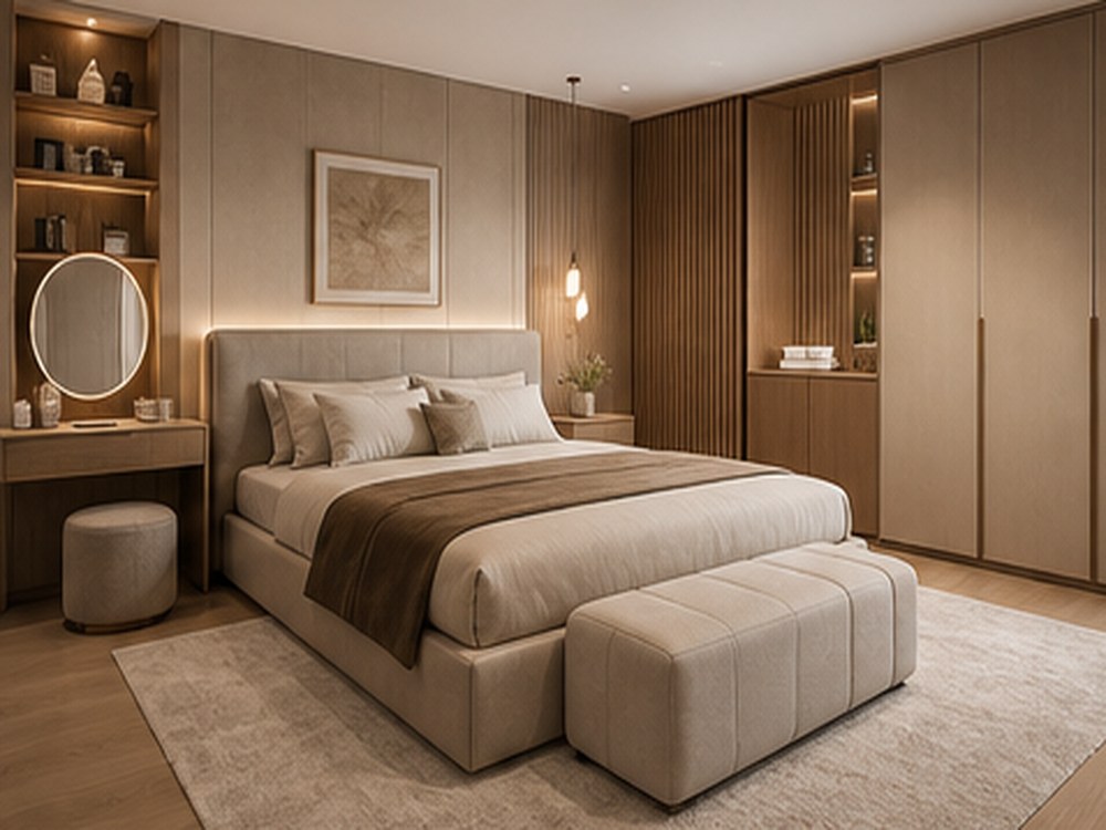 Chambre sur mesure ARCHICUISINE-PHARMA - Chambre Calme Sauge