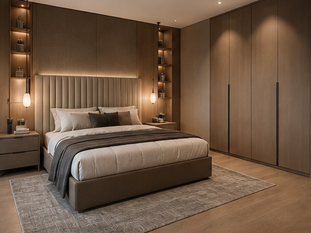 Chambre sur mesure ARCHICUISINE-PHARMA - Chambre Refuge Taupe