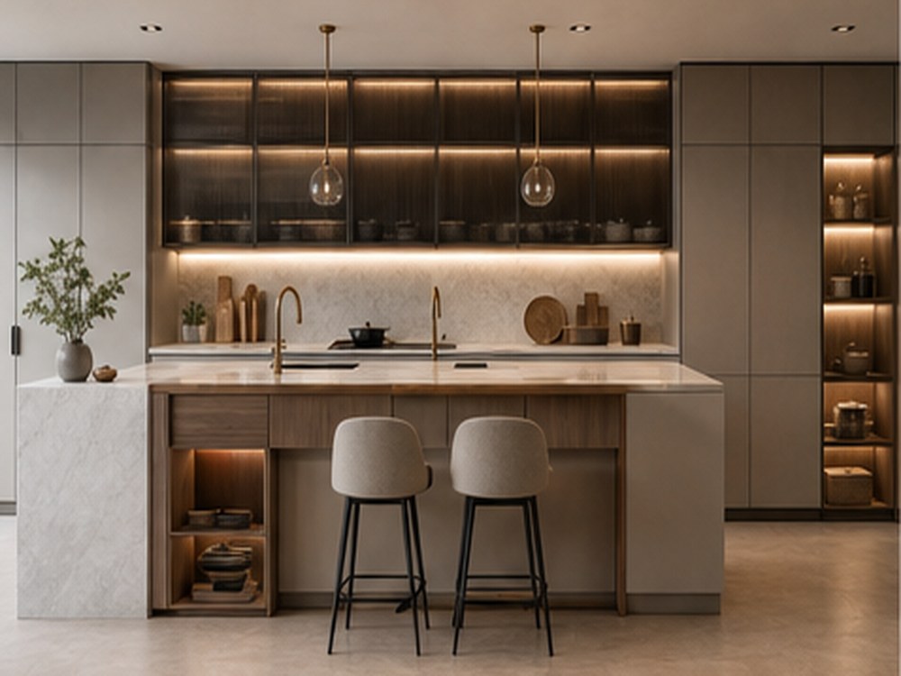 Cuisine sur mesure ARCHICUISINE-PHARMA - Cuisine Atelier Blanc