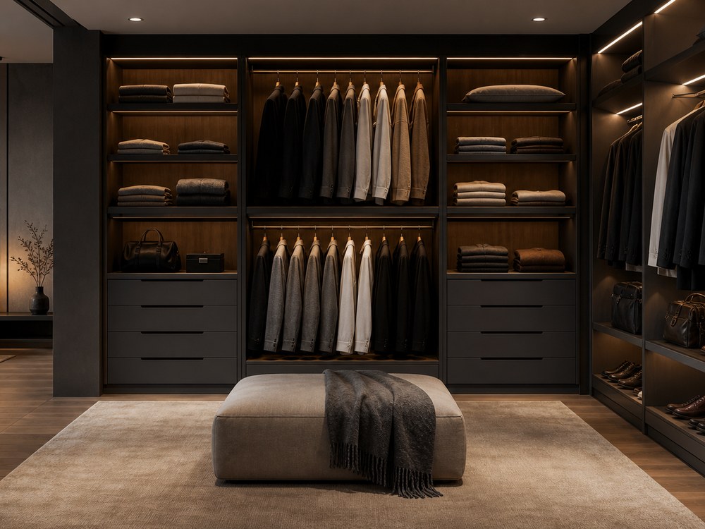 Dressing sur mesure ARCHICUISINE-PHARMA - Dressing Cocon Champagne