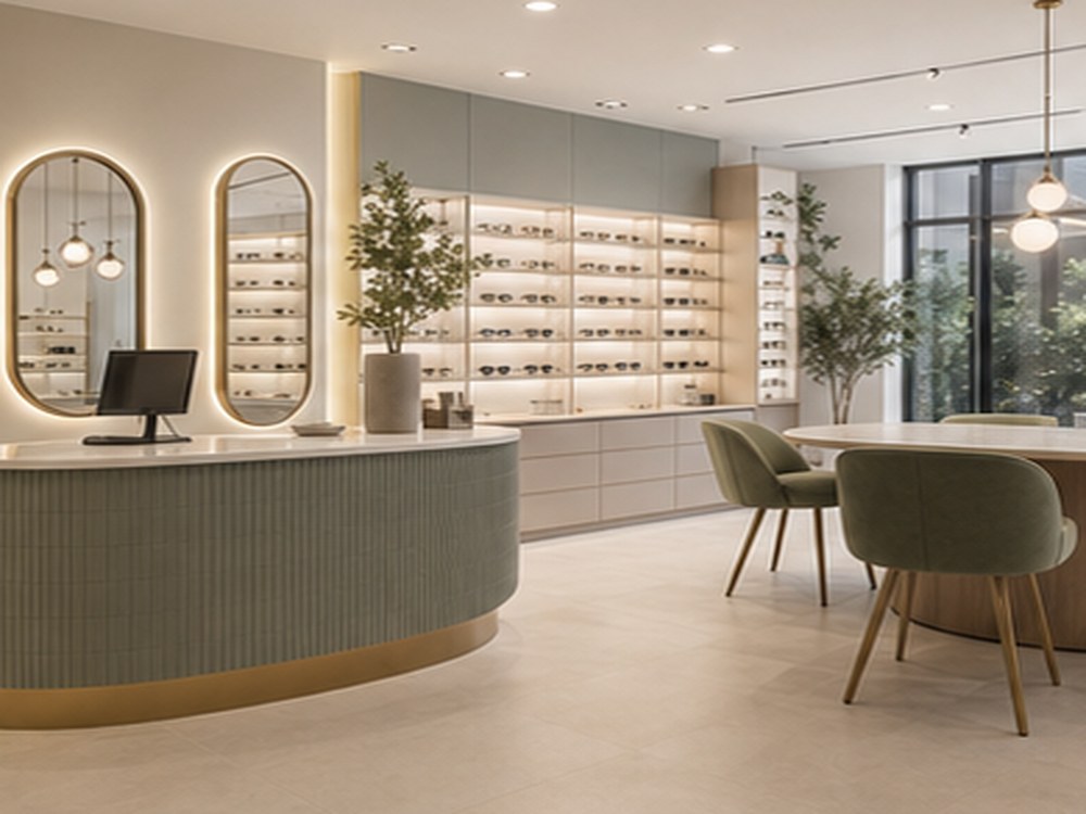 Aménagement opticien ARCHICUISINE-PHARMA - Opticien Écrin Optique