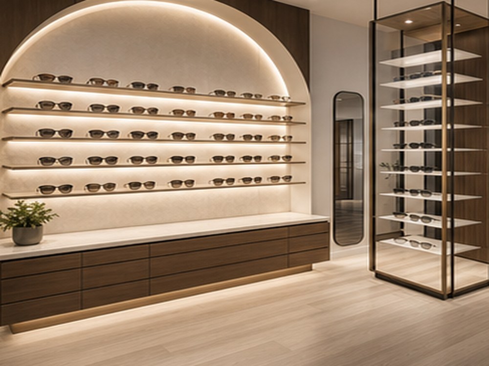 Aménagement opticien ARCHICUISINE-PHARMA - Opticien Galerie Verre