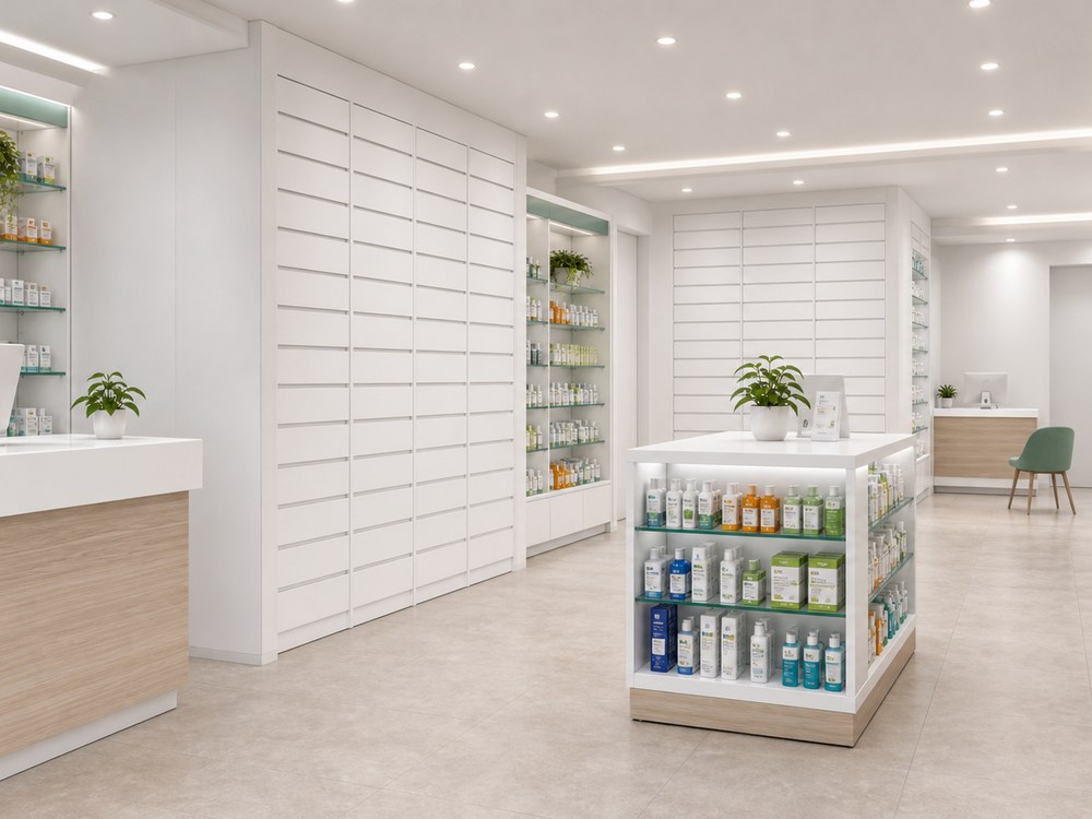 Aménagement pharmacie ARCHICUISINE-PHARMA - Pharmacie Prestige