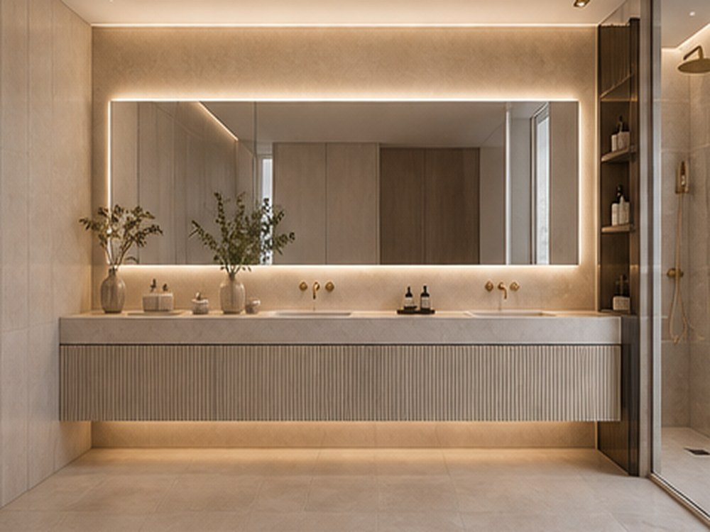 Salle de bain sur mesure ARCHICUISINE-PHARMA - Salle de Bain Lumière